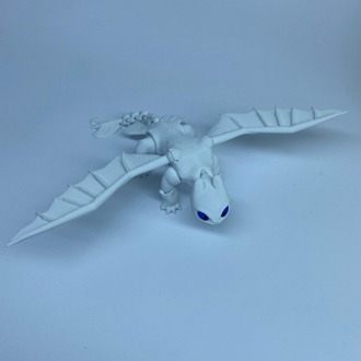 Ejderhanı Nasıl Eğitirsin Işığın Öfkesi Lıght Fury Beyaz 16 cm