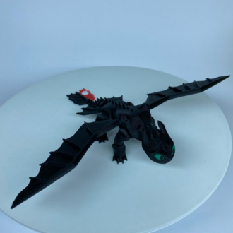 Ejderhanı Nasıl Eğitirsin Dişsiz Gecenin Öfkesi Nıght Fury 16 cm