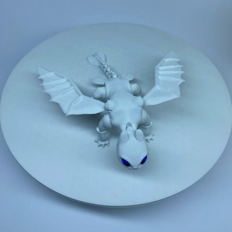 Ejderhanı Nasıl Eğitirsin Işığın Öfkesi Lıght Fury Beyaz 16 cm