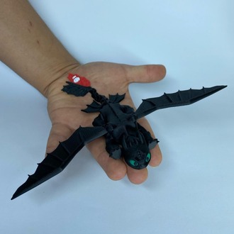 Ejderhanı Nasıl Eğitirsin Dişsiz Gecenin Öfkesi Nıght Fury 16 cm