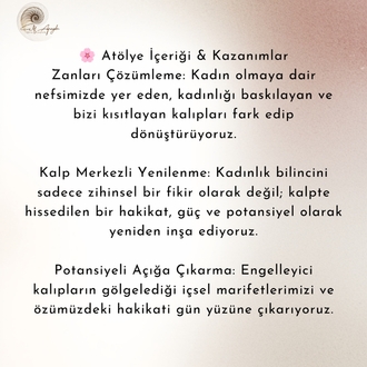 Kadınlığınla Barış Atölyesi