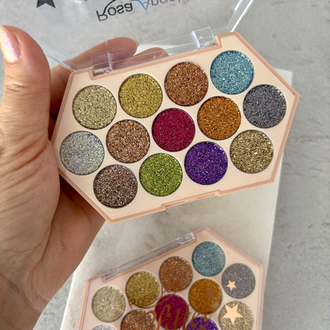 13 Renk Daire Pigment Glitter Paleti