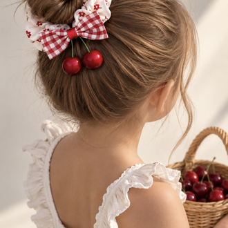 FİYONK DETAYLI KİRAZLI LASTİK TOKA 