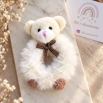 TEDDY TÜYLÜ LASTİK TOKA 