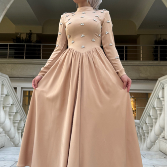 taşlı prenses elbise