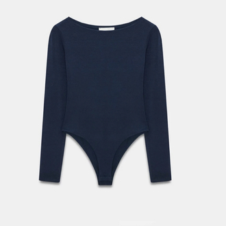 Dilvin 32549 kayık yaka bodysuit