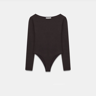 Dilvin kayık yaka bodysuit