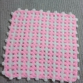 El Yapımı Pembe Beyaz Lif