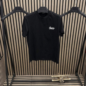 STWD Siyah Yarım Oversize T-shirt 