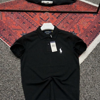 US POLO Siyah Polo Yaka T-shirt