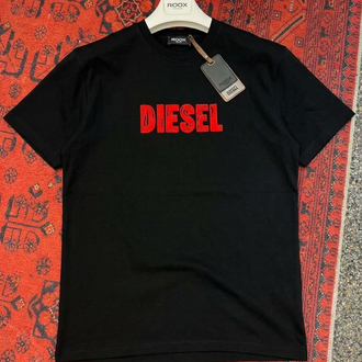 DIESEL Siyah Yarım Oversize T-shirt 