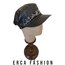 GRİ LEOPAR DESENLİ SİYAH KASKET
