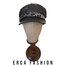 GRİ LEOPAR DESENLİ SİYAH KASKET