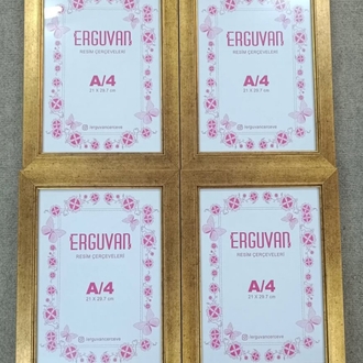 A4 Çerçeve Seti 4lü 