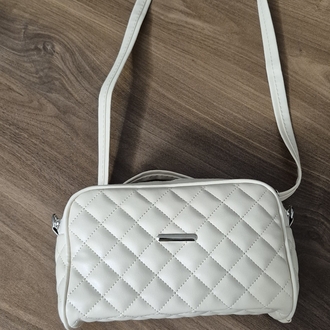 Eko Guess Krem 2 Bölmeli Omuz ve Çapraz Çanta