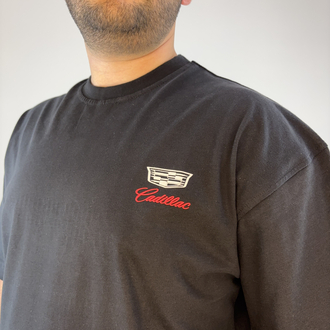 RSP-Siyah Cadillac Baskılı  Tişört 