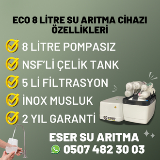 8 litre Pompasız