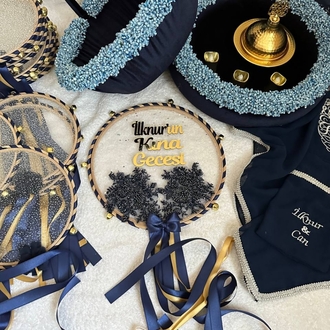 Braut und Bräutigam Hennaset – Saphirnacht-Brise Kolektion| EW-292637