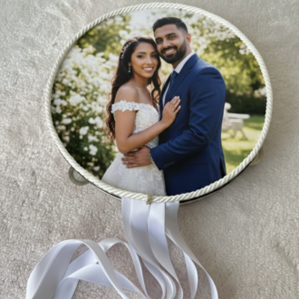 Personalisiertes Braut-Tamburin mit Foto | EW-292670