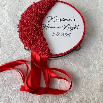 Personalisierter Braut-Def im Knospen-Design mit speziellem Fotodruck | EW-292685