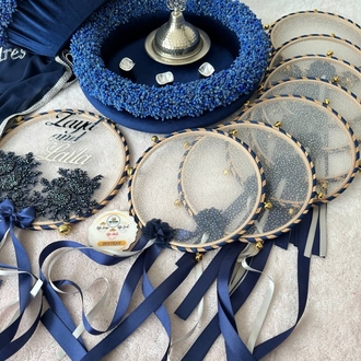 Henna-Set: Elegante Kombination aus Blau und Marineblau | EW-292693