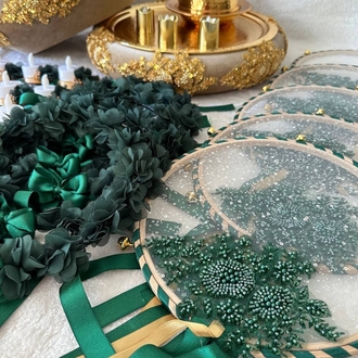 Braut-Hennaset – Goldene Spitze Smaragd Serie | EW-292635