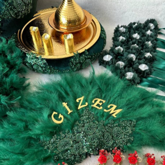Braut-Hennaset – Seltene Smaragd-Kollektion| EW-292640