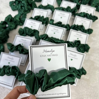 20 Stück Satin-Haargummis als Gastgeschenk. | EW-292654