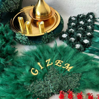 Braut-Hennaset – Seltene Smaragd-Kollektion| EW-292640