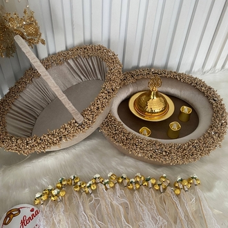 Luxuriöses Henna-Set in Gold | EW-292696