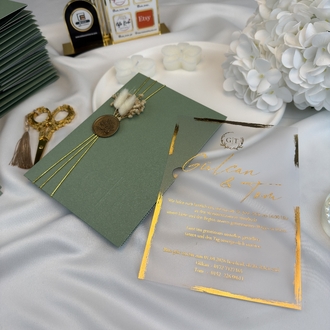 50xPersonalisierte handgefertigte Einladungen für Hochzeit, Verlobung und Verlobungsfei | EW-292975