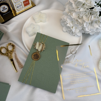 50xPersonalisierte handgefertigte Einladungen für Hochzeit, Verlobung und Verlobungsfei | EW-292975