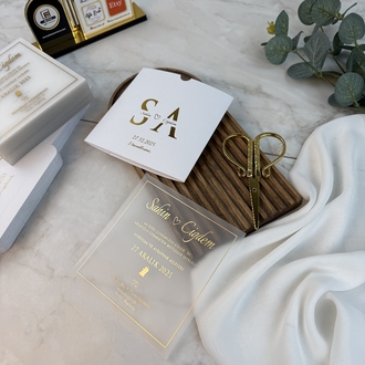 50x Personalisierte handgefertigte Einladungen für Hochzeit, Verlobung und Verlobungsfei |EW-292957