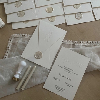 50xPersonalisierte handgefertigte Einladungen für Hochzeit, Verlobung und Verlobungsfei | EW-292738