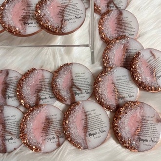 20 Handgefertigter Epoxid-Magnet mit Steinen | EW-292837