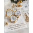 Epoxid-Modell Verlobungs- und Heiratsantrags-Tablett-Set mit Perlen | EW-292997