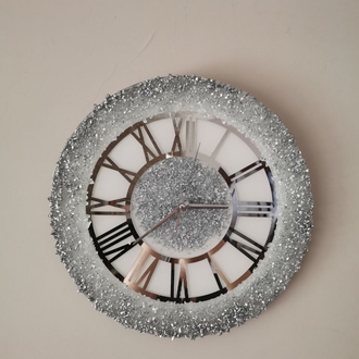 Personalisierte handgefertigte Epoxid-Uhr 35x35 cm | EW-292770