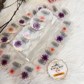 20 Handgefertigter Epoxidharz-Magnet mit Blumen | EW-292876