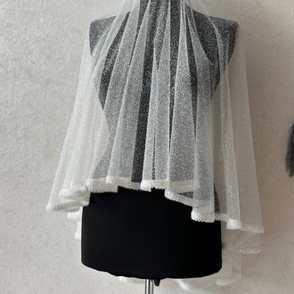 Brautschleier-Set aus französischer Guipure-Spitze | EW-292912