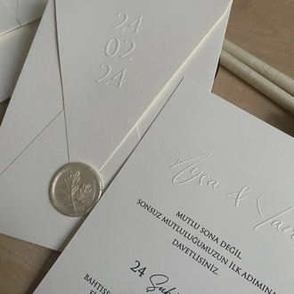 50xPersonalisierte handgefertigte Einladungen für Hochzeit, Verlobung und Verlobungsfei | EW-292738