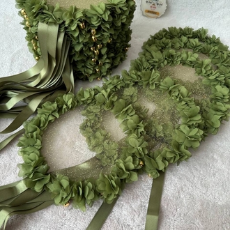 10x Lasergeschnittenes, florales Brautjungfern-Tamburin | EW-292936