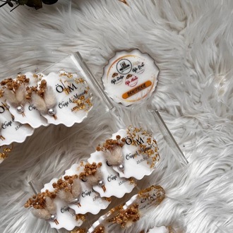 20 Handgefertigter Epoxidharz-Magnet mit Blumen | EW-292882