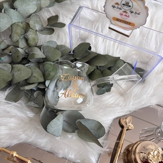 Spiegelmodell Verlobungs- und Versprechenstablett-Set | EW-292764