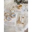 Epoxid-Modell Verlobungs- und Heiratsantrags-Tablett-Set mit Perlen | EW-292997