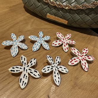 ÇİÇEK KÜPE BLUE