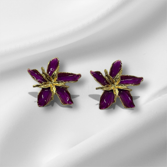 Purple küpe