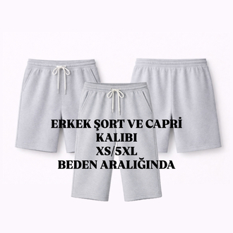 ERKEK ŞORT VE CAPRİ KALIBI XS/5XL