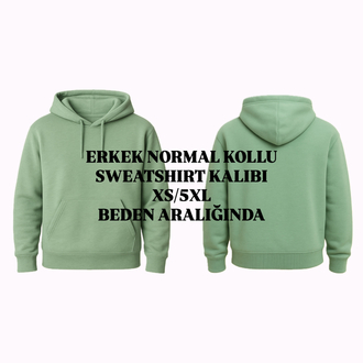 ERKEK NORMAL KOLLU SWEATSHIRT KALIBI XS/5XL
