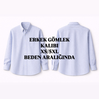 ERKEK GÖMLEK KALIBI XS/5XL