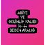 ABİYE VE GELİNLİL KALIBI 36-44 BEDEN ARALIĞI